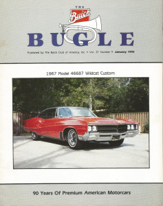 THE BUICK BUGLE 1993 JAN - 1967 WILDCAT CUSTOM, 1948 MODEL 56C